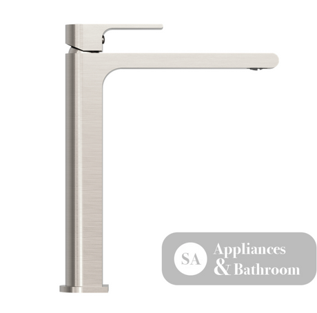 Nero Bianca Mid Tall Basin Mixer Brushed Nickel NR321501DBN - Basin Mixers