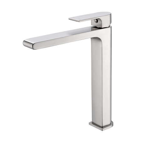 Nero Bianca Mid Tall Basin Mixer Brushed Nickel NR321501DBN - Basin Mixers