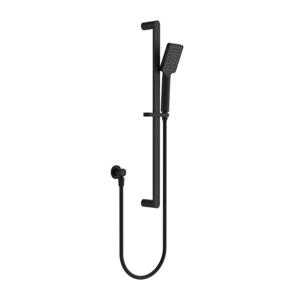 Nero Bianca Shower Rail Matte Black NR30803MB - Rail Showers