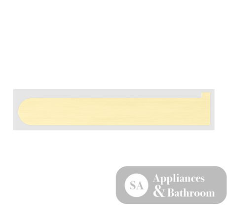 Nero Bianca Toilet Roll Holder Brushed Gold NR9086BG - TOILET ROLL HOLDERS