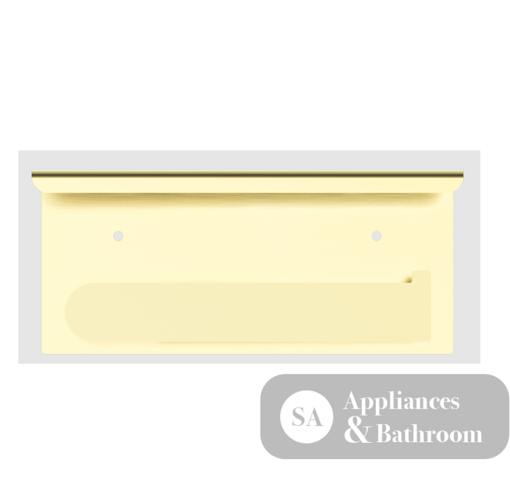 Nero Bianca Toilet Roll Holder with Phone Holder Brushed Gold NR9086ABG - TOILET ROLL HOLDERS