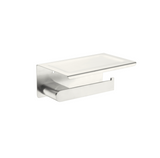 Nero Bianca Toilet Roll Holder with Phone Holder Brushed Nickel NR9086ABN - TOILET ROLL HOLDERS