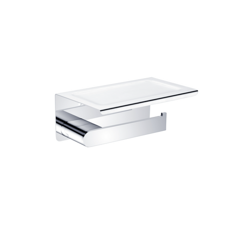 Nero Bianca Toilet Roll Holder with Phone Holder Chrome NR9086ACH - TOILET ROLL HOLDERS