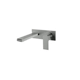 Nero Bianca Wall Basin/Bath Mixer 187mm Gun Metal NR321510AGM - Wall Mixers & Spouts