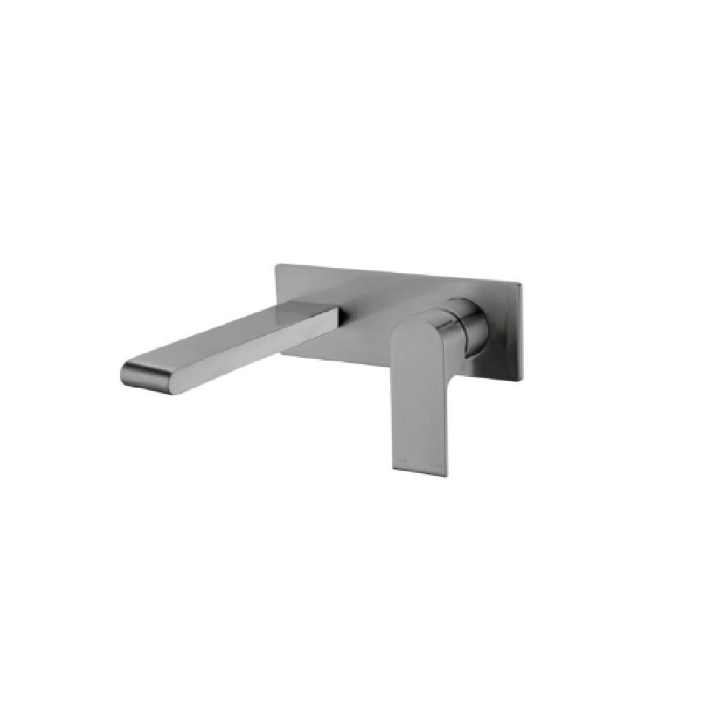 Nero Bianca Wall Basin/Bath Mixer 230mm Gun Metal NR321510BGM - Wall Mixers & Spouts