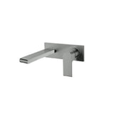 Nero Bianca Wall Basin/Bath Mixer 230mm Gun Metal NR321510BGM - Wall Mixers & Spouts