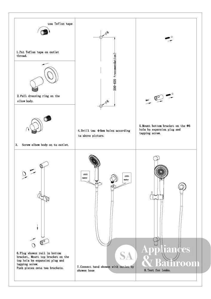 Nero Builder Project Rail Shower Matte Black NR315MB - Rail Showers