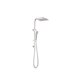Nero Celia Shower Set Square Head Brushed Nickel NR301505CBN - Twin Showers