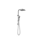 Nero Celia Shower Set Square Head Gun Metal NR301505CGM - Twin Showers