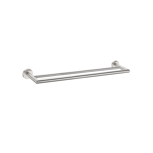 Nero Dolce 700mm Double Towel Rail Brushed Nickel NR3630DBN - Accessories