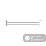 Nero Dolce Double Towel Rail 800mm Brushed Nickel NR2030DBN - Accessories