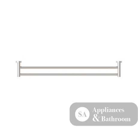 Nero Dolce Double Towel Rail 800mm Brushed Nickel NR2030DBN - Accessories