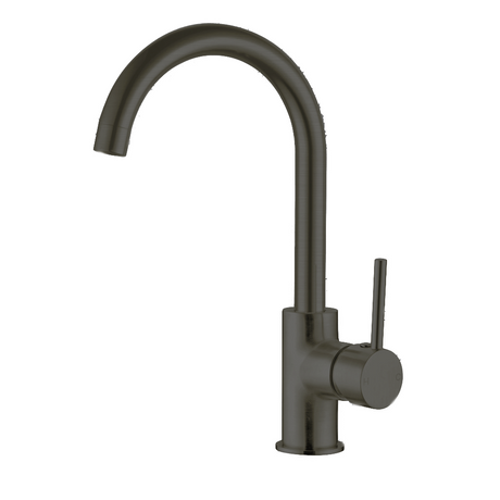 Nero Dolce Gooseneck Kitchen Mixer Gunmetal NR250807GM - Kitchen Mixer Taps