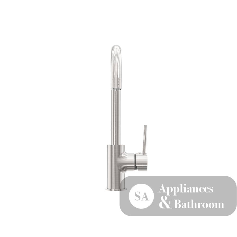 Nero Dolce Kitchen Mixer Gooseneck Brushed Nickel NR250807BN - Kitchen Mixer Taps