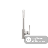 Nero Dolce Kitchen Mixer Gooseneck Brushed Nickel NR250807BN - Kitchen Mixer Taps