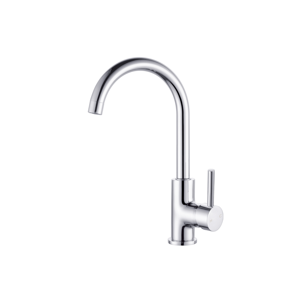 Nero Dolce Kitchen Mixer Gooseneck Chrome NR250807CH - Kitchen Mixer Taps