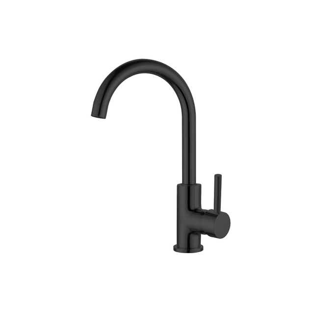 Nero Dolce Kitchen Mixer Gooseneck Matte Black NR250807MB - Kitchen Mixer Taps