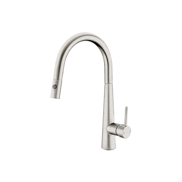 Nero Dolce Pull Out Sink Mixer With Vegie Spray Function Brushed Nickel NR581009cBN - Kitchen Mixer Taps