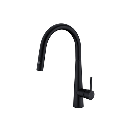 Nero Dolce Pull Out Sink Mixer With Vegie Spray Function Matte Black NR581009cMB - Kitchen Mixer Taps