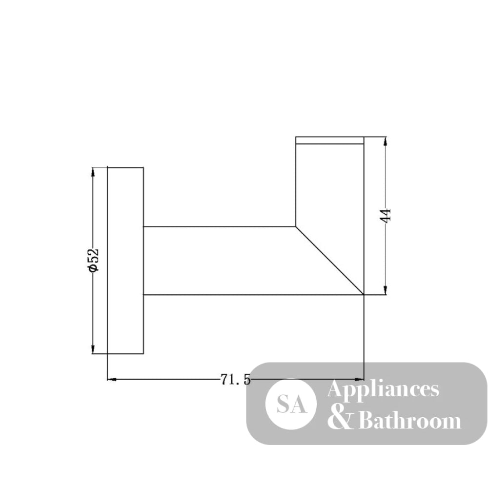 Nero Dolce Robe Hook Brushed Nickel NR3682BN - Robe Hooks