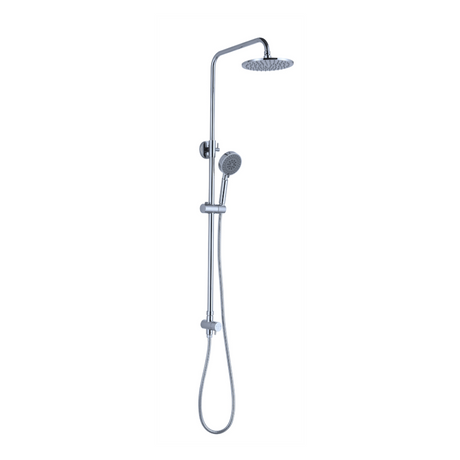 Nero Dolce Round Shower Set Bottom Inlet Chrome NR280705CBCH - Twin Showers