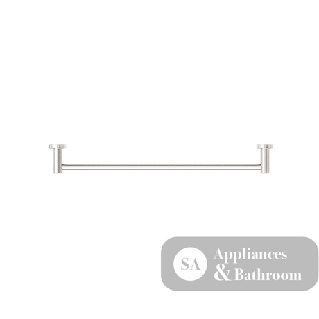 Nero Dolce Single Towel Rail 800mm Brushed Nickel NR2030BN - Accessories