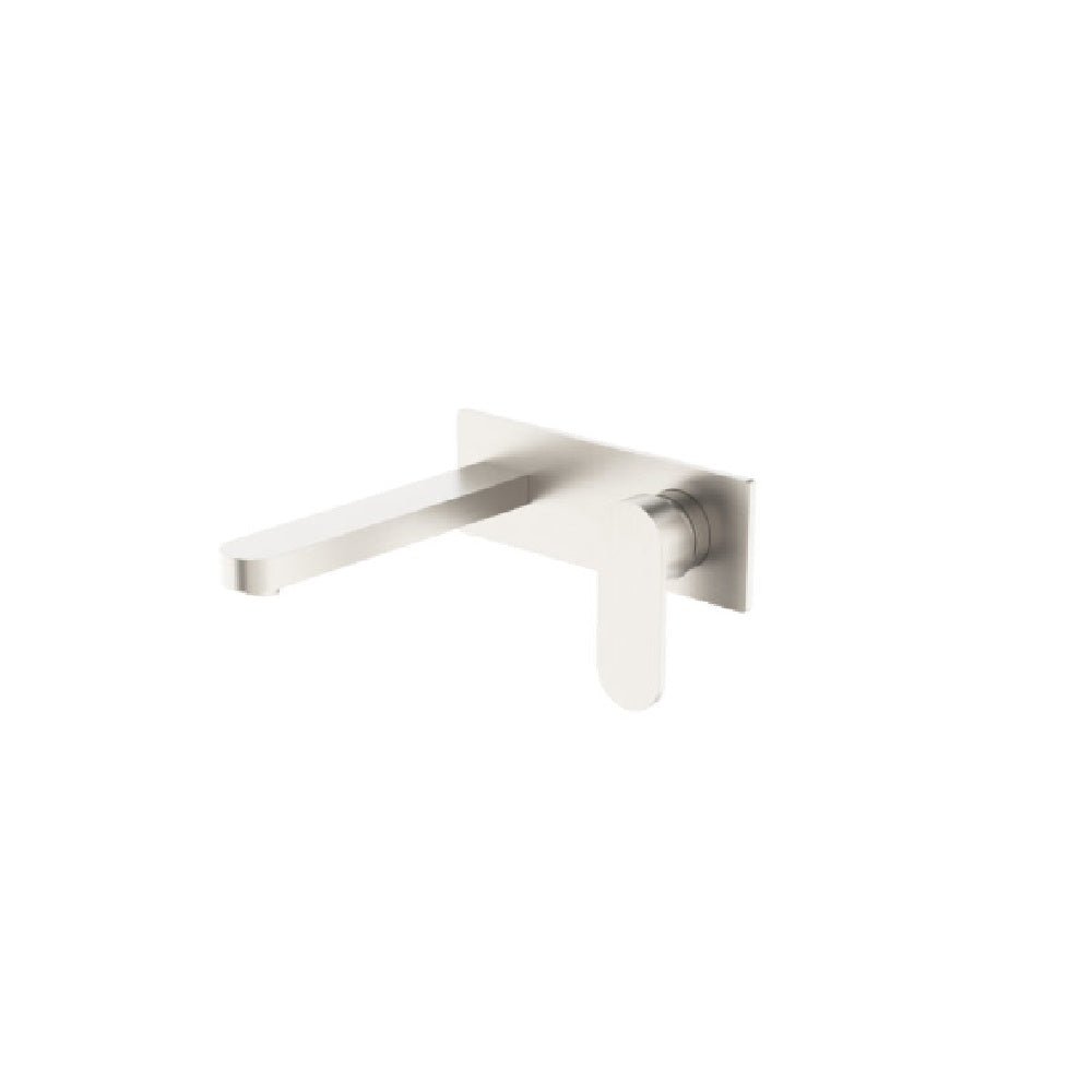 Nero Ecco Wall Basin/Bath Mixer Brushed Nickel NR301310ABN - Wall Mixers & Spouts