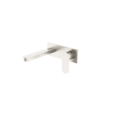 Nero Ecco Wall Basin/Bath Mixer Brushed Nickel NR301310ABN - Wall Mixers & Spouts
