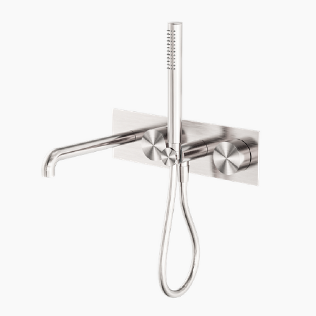 Nero Kara Progressive Shower System 230mm Brushed Nickel NR271903A230BN - Hand Showers