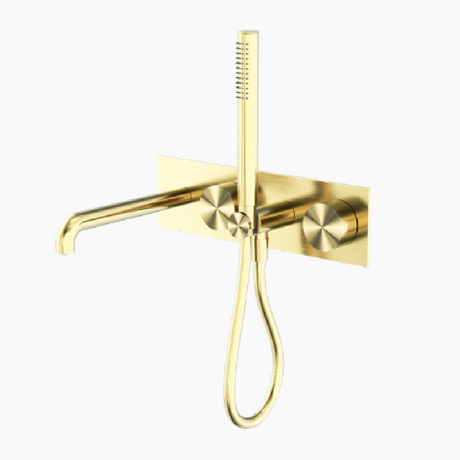 Nero Kara Progressive Shower System 250mm Brushed Gold NR271903A250BG - Hand Showers