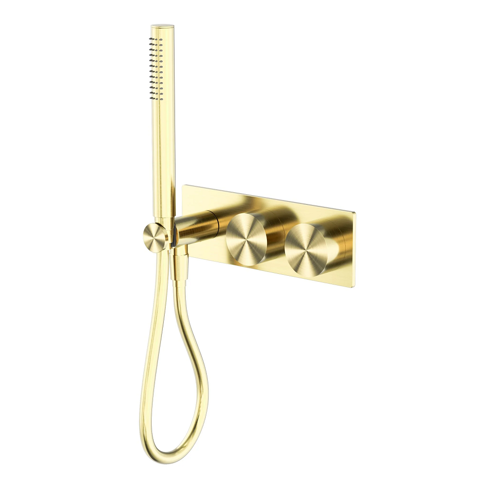Nero Kara Progressive Shower System Brushed Gold NR271903CBG - Hand Showers