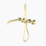 Nero Kara Progressive Shower System (Separate Plates) 230mm Brushed Gold NR271903B230BG - Wall Mixers & Spouts