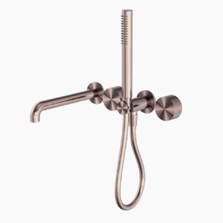 Nero Kara Progressive Shower System (Separate Plates) 250mm Brushed Bronze NR271903B250BZ - Wall Mixers & Spouts