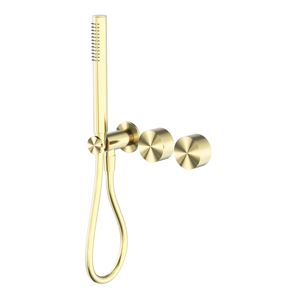 Nero Kara Progressive Shower System (Separate Plates) Brushed Gold NR271903DBG - Hand Showers