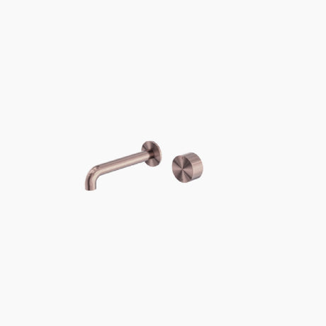 Nero Kara Progressive Wall Basin/Bath Mixer 230mm Spout Brushed Bronze NR271907a230BZ - Wall Mixers & Spouts