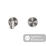 Nero Kara Progressive Wall Basin Set Mixer 160mm Spout Brushed Nickel NR271907a160BN - Wall Mixers & Spouts