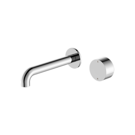 Nero Kara Progressive Wall Basin Set Mixer 230mm Spout Chrome NR271907a230CH - Wall Mixers & Spouts