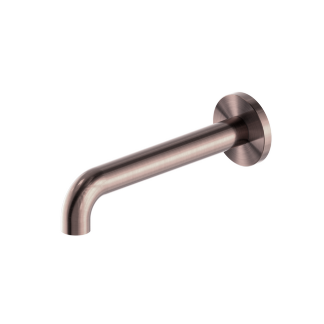 Nero Mecca Basin/Bath Spout Only 120mm Brushed Bronze NR221903C120BZ - Wall Spouts