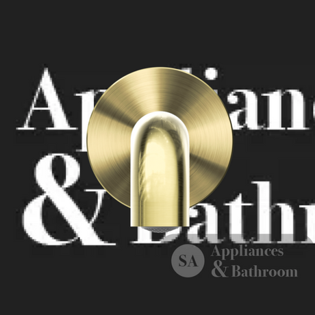 Nero Mecca Basin/Bath Spout Only 120mm Brushed Gold NR221903C120BG - Wall Spouts