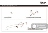 Nero Mecca Basin/Bath Spout Only 160mm Matte White NR221903C160MW - Wall Spouts