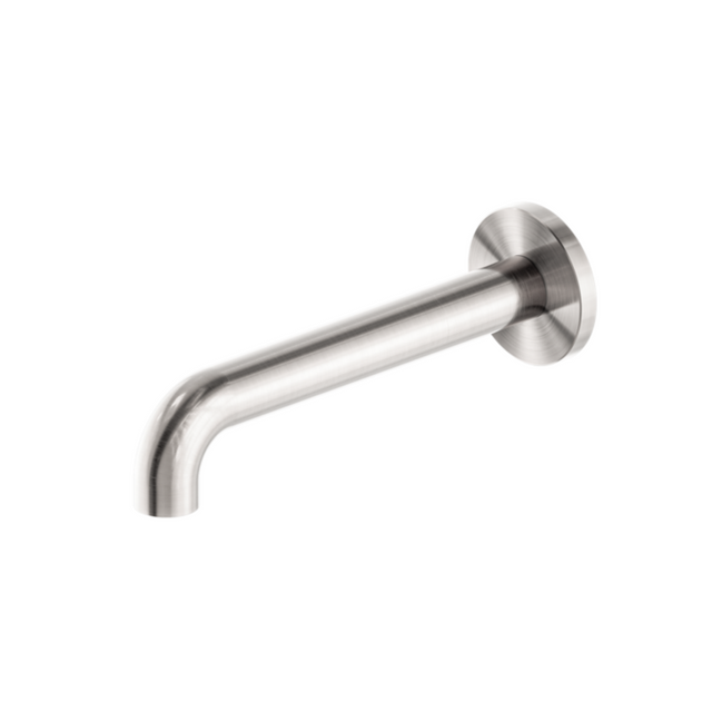 Nero Mecca Basin/Bath Spout Only 185mm Brushed Nickel NR221903c185BN - Wall Spouts