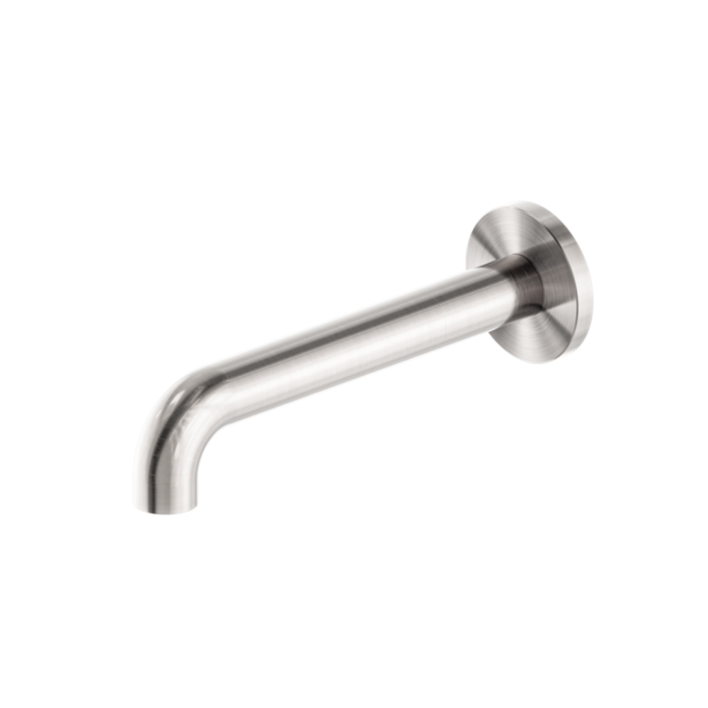 Nero Mecca Basin/Bath Spout Only 230mm Brushed Nickel NR221903C230BN - Wall Spouts