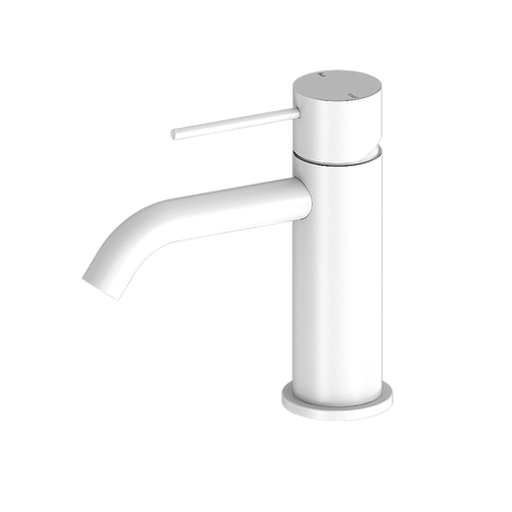 Nero Mecca Basin Mixer Matte White NR221901MW - Basin Mixers