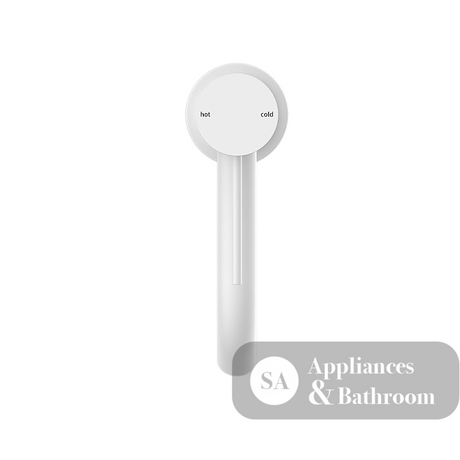 Nero Mecca Basin Mixer Matte White NR221901MW - Basin Mixers