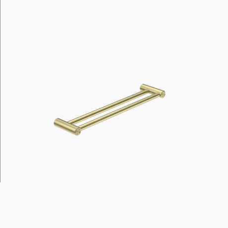Nero Mecca Care 25mm Grab Double Towel Rail 600mm Brushed Gold NRCR2524DBG - Bathroom Disabled & Aged Care