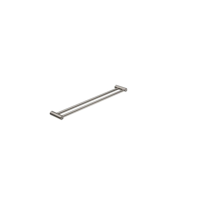 Nero Mecca Care 25mm Grab Double Towel Rail 900mm Brushed Nickel NRCR2530DBN - Bathroom Disabled & Aged Care