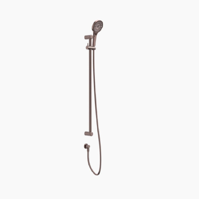 Nero Mecca Care 25mm Grab Rail And Adjustable Shower Rail Set 900mm Brushed Bronze NRCS004BZ - Rail Shower