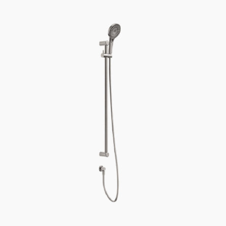 Nero Mecca Care 25mm Grab Rail And Adjustable Shower Rail Set 900mm Brushed Nickel NRCS004BN - Rail Shower