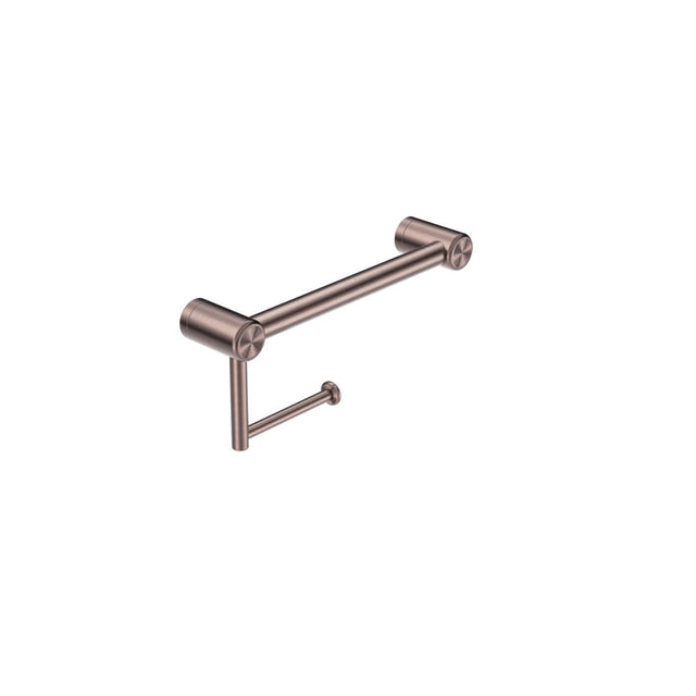 Nero Mecca Care 25mm Toilet Roll Rail 300mm Brushed Bronze NRCR2512ABZ - TOILET ROLL HOLDERS