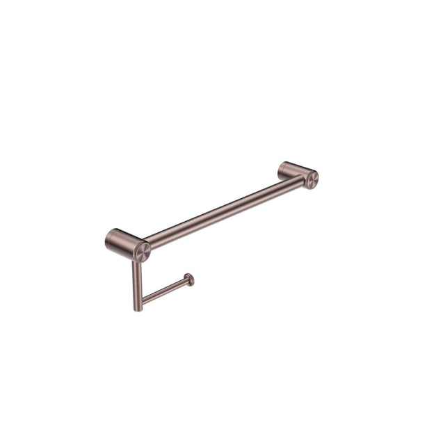 Nero Mecca Care 25mm Toilet Roll Rail 450mm Brushed Bronze NRCR2518ABZ - TOILET ROLL HOLDERS